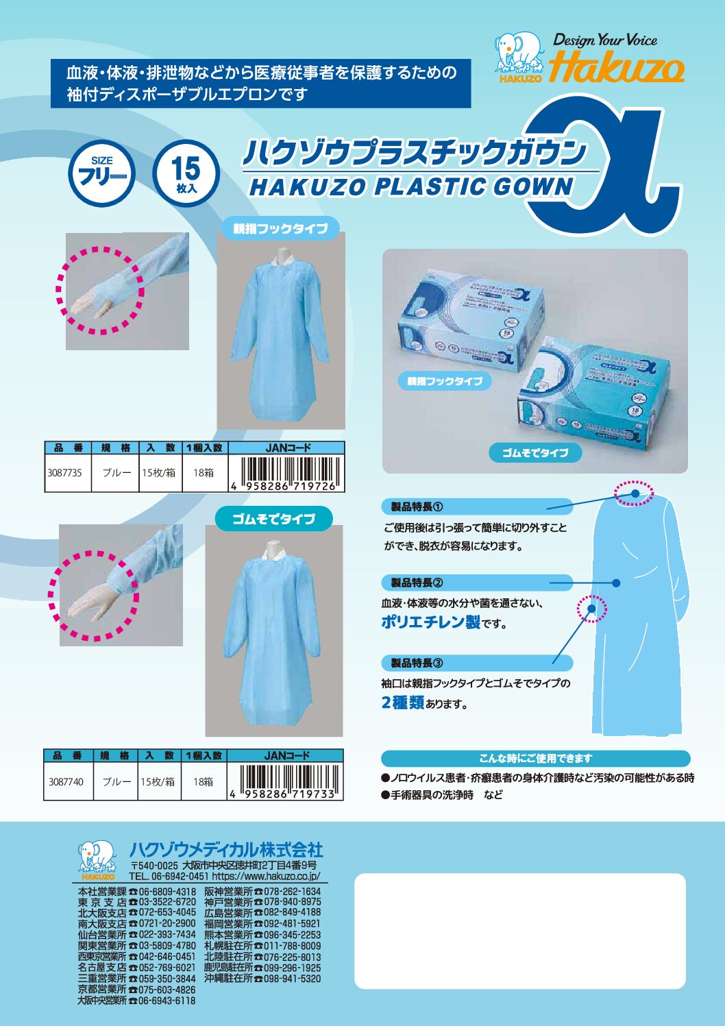 プラスチックガウンα